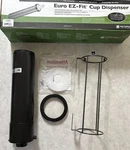 San Jamar Euro Ez Fit Surface Mount Food Service 6-24OZ Cup Dispenser C2210SM. Fixed Price $78.68.
