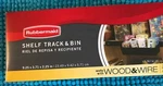 New Rubbermaid Shelf Track & Bin Works W/wood Wire 9.25 X 3.71 2.25. Fixed Price $10.63.
