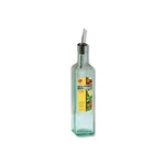 Tablecraft Clear Glass/steel Oil And Vinegar Bottle W/pourer Oz H916. Fixed Price $14.95.