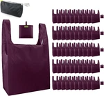 Burgundy Reusable Grocery Bags Wine Red Kitchen Bulk Foldable-mach. Fixed Price $134.11.