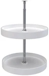 Rev-a-shelf 6012-18-52 Classic Double Tier 18" Full Circle White. Fixed Price $68.99.