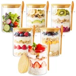 Tbwind Pack Overnight Oats Containers With Lids And Spoons, 16OZ Glass Jars.... Fixed Price $39.49.