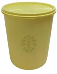 Vintage Tupperware Harvest Yellow Canister 807-8 With Servalier 808-31 Lid 12. Fixed Price $19.49.