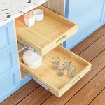 Pull Out Cabinet Organizer, 1PC 15 X 21 Soft Close Slide Wood Drawe.... Fixed Price $91.27.