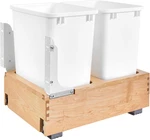 35 Qt Bottom Mount Double Pullout Under Cabinet Kitchen Trash Cans, 150 Pound. Fixed Price $602.99.