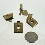 New-original Grant 21 Satin Brass Shelf Support Lot Of 4. Fixed Price $14.99.