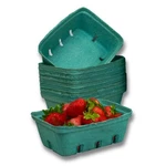 25-PACK Green 1.5-QUART Molded Pulp Fiber Berry Produce Basket Container. Fixed Price $38.46.