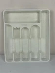 Rubbermaid White Cutlery Tray 2925. Fixed Price $15.20.