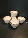 Vtg Cac China Bowl Brown Rim & Speck Stoneware Restaurant 4" 2.25" Buy 1+. Fixed Price $6.80.