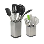 2PC Kitchen Utensil Holder Flatware Caddy Stainless Steel. Fixed Price $25.16.