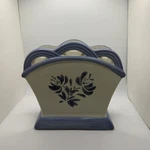 Vintage Pfaltzgraff Yorktowne Napkin Holder! 6 3/4. Fixed Price $31.45.