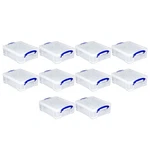 Really Useful Box 8.1L Plastic Storage Container With Clip Lock Handle (10 Pack). Fixed Price $116.99.