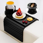 Aisongdong Couch Cup Holder Tray - In Sofa Arm 12" X 7" 4.3", Black. Fixed Price $52.90.