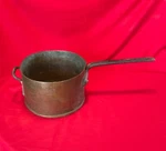 John Van Range Co. 16 Qt. Dbl. Handle Copper Dovetailed Stamp Signed Cooking Pot. Fixed Price $125.00.