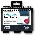 Ischolar Index Card Book, Poly Wire, Tabs, Color Will Vary (03512), 3X5 Inches. Fixed Price $10.18.