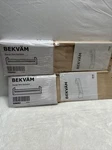 Lot Of 2 New Factory Sealed Ikea 400.701.85 Bekvam Spice Rack, Birch Set. Fixed Price $8.87.