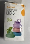 Aieve Mason Jar Lids, 4 Regular Mouth Pour Spout New Rough Box. Fixed Price $10.96.