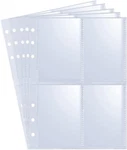 20 Pack 160POCKETS A5 Binder Sleeves (2.5"X3.5") Double-sided 4 Kpop. Fixed Price $8.38.