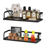Pusdon Hanging Storage Baskets Organizer Wall Hollowout - Xm (13.8IN), Black. Fixed Price $31.44.