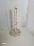 Creative Home Natural Beige Marbled Paper Towel Holder - 12.5" X 6.5". Fixed Price $24.99.