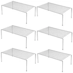 Gedlire Kitchen Cabinet Shelf Organizer Set Of 6, 13X9.4" Metal Wire Racks. Fixed Price $64.58.