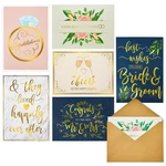 Juvale Wedding Cards Pack - Gold Foil Designs & 5 X 7 Inches, Multicolor. Fixed Price $21.14.