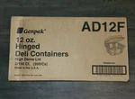 Genpak AD12F 12OZ 200-CLEAR Pet Hinged Deli Dome Container 5.50"X 4.88". Fixed Price $35.00.
