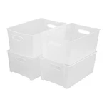 Tyminin Plastic Stackable Fridge Storage Basket Freezer Bin Organiser, Matte .... Fixed Price $35.74.