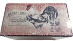 Lang Cardinal Rooster Recipe Box,holds 12 Cards & Divide 4"X6". Fixed Price $14.75.