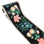 Tooldeco Elegant Black Floral Wallpaper Border Peel And Stick Decal Stic.... Fixed Price $17.99.
