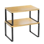 Cabinet Organizer Shelf, Set Of 2 Kitchen Counter Shelves, Stackable Expandab.... Fixed Price $28.39.