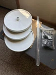 Rev-a-shelf 3073-18-531 Value Line Tier 18" Full Circle Lazy White. Fixed Price $44.99.