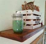 Barn Wood Floating Shelves Rustic Shelf Kitchen Handmade Usa. Fixed Price $257.84.