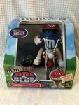 M&m Mm Candy Dispenser Motorcycle Red White Blue Limited Edition New Sealed Box. Fixed Price $14.99.