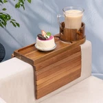 Couch Cup Holder For Thin Armrest Wider Than 4.9'', Acacia Wood Tra.. Fixed Price $47.67.