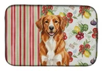 Carolines Treasure Orange Nova Scotia Duck Tolling Retriever Vegetabl Drying Mat. Fixed Price $22.99.