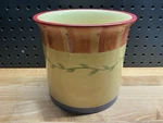 Pfaltzgraff Napoli Large Gadget/utensil Crock 6.6 Tall Yellow. Fixed Price $21.00.