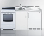 Summit 72" Wide All-in-one Kitchenette W/ Smooth Top Electric Range, ACK72ELSTW. Fixed Price $4955.00.