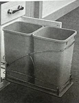 New Pullout Waste Containers Kitchen Cabinet Rev-a-shelf 54WC-1527SC. Fixed Price $80.09.