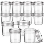 Oz Mini Marson Set 12, Small Glass Jars With Leak-proof Sliver Lid.... Fixed Price $25.65.