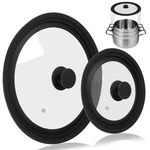 Universal Lid For Pots Pans And Skillets, 2 Pack Cover Fit 7", 8" 9" & 10.... Fixed Price $36.31.