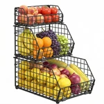 3-TIER Fruit Basket, Kitchen Storage Organizer For Potato, Onion, Produce. Fixed Price $42.23.