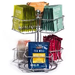 Sorbus Tea Bag Spinning Carousel, 2 Tier Lazy Susan, Countertop Caddy. Fixed Price $24.69.