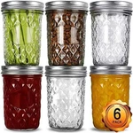 Wide Mouth Mason Jars 16OZ, Verones 6PACK, Clear. Fixed Price $32.22.
