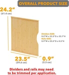 Spaceaid 10 Pack Bamboo Tray Dividers & Vertical Organizer For Cabinets/pant. Fixed Price $88.96.