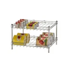 Can Organizer Pantry Rack 2-SHELF Steel Chrome Adjustable Dividers (2-PACK). Fixed Price $76.98.