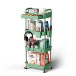 Sorgion 4 Tier Rolling Cart Organizer Craft Diaper Bedside Snack Laundry Roo. Fixed Price $45.45.