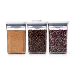 Oxo Softworks 3-PIECE Pop Food Storage Container Value Set, Clear/white. Fixed Price $34.99.