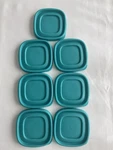 Rubbermaid Easy Find 7J58 Teal Blue Square Replacement Container Lids 4.5". Fixed Price $15.99.