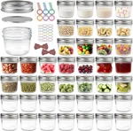 Piniwon 40 Pack Mason Jars Oz With Regular Lids Bands, Mini Clear. Fixed Price $44.54.